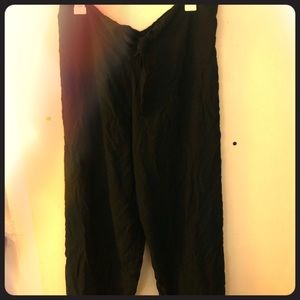 Black flowy pants